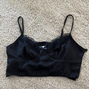 Black bra top